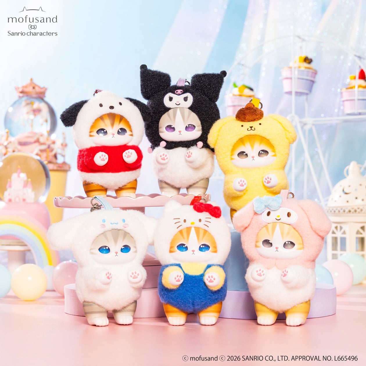 mofusand×サンリオキャラクターズ「Kiramekko(きらめっこ)」コラボ商品が7月17日発売